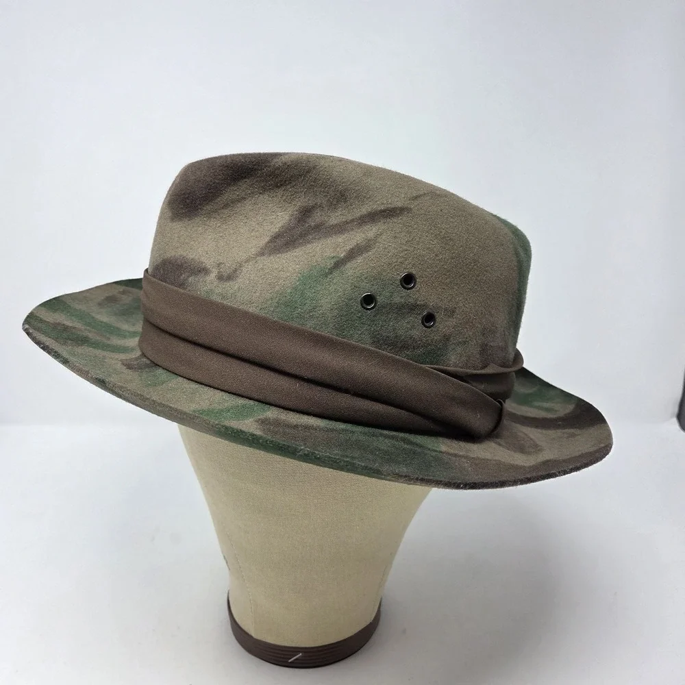Best Broner Designer Collection Explorer Wool Hat Camo Vented Style Size L USA